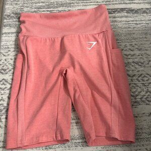 Gym Shark pink workout/biker shorts size small